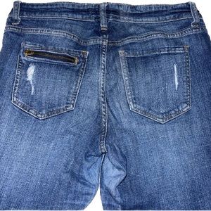 eunina low rise zipper skinny ankle jeans